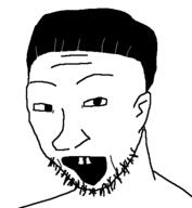 HoeLang asian buck_teeth china chinksectoid eyes hair insects no_beard nose open_mouth stubble yellow_skin // 422x457 // 7.5KB