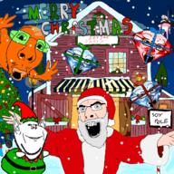 christmas christmas_elf christmas_tree froot froot_(user) house lights night santa santa_hat tree variant:cobson variant:fisheyejak variant:impish_soyak_ears // 1280x1280 // 1.2MB