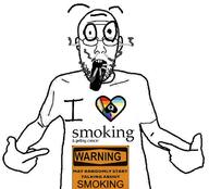 Low arm big_eyes cigarette clothes flag:lgbt_pride_flag flag:minor_attracted_person glasses heart i_heart i_love lgbt lgbt_flag low_quality open_mouth pointing_at_shirt smoke smoking stubble variant:shirtjak warning wrinkles // 618x559 // 47.5KB