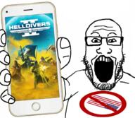 Helldivers_2 american_flag flag:united_states iphone subvariant:phoneplier united_states variant:markiplier_soyjak video_game // 680x593 // 465.8KB