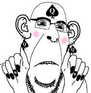 bbc biting_lip blacked blush closed_mouth distorted ear facial_mark forehead_mark frown glasses hand nose_piercing nose_ring painted_nails queen_of_spades soyjak spade stubble subvariant:hornyson subvariant:slutson subvariant:spadeson tattoo variant:cobson // 741x758 // 26.7KB