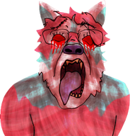 ack blood flag:transgender_pride_flag fur furfag furry glasses open_mouth red_eyes rotten_teeth subvariant:trannyfur teeth tongue tongue_out tranny transgender_flag transparent_background troon variant:bernd // 1262x1319 // 1.3MB