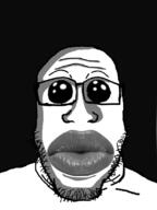 glasses lips oh_my_god_she_is_so_attractive shadow soyjak stubble variant:markiplier_soyjak // 600x800 // 145.3KB