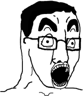 glasses hair looking_to_the_right open_mouth shocked subvariant:protochud variant:chudjak variant:chudjak2 white_background white_skin // 645x742 // 26.8KB