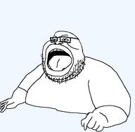 fat glasses lips obese open_mouth stubble template variant:sheboonjak // 761x750 // 13.4KB