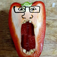 glasses objectsoy open_mouth pepper soyjak variant:markiplier_soyjak // 627x835 // 862.2KB