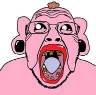 aged brown_hair ear earring elderly ftm glasses hair lips looking_at_you missing_teeth mustache oh_my_god_she_is_so_attractive old oldfag open_mouth pink_skin pooner soyjak stubble tranny variant:bernd white_hair wrinkles // 828x824 // 122.4KB