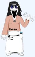 arm avengers beanie blue_eyes deformed distorted full_body glasses hand necklace nintendo nintendo_switch open_mouth soy soylent soylent_(cacao) stretched_mouth transparent_background variant:soytan video_game wave waving // 1352x2196 // 65.4KB