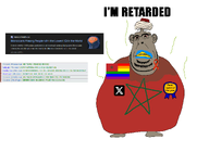 aids award beak brown_skin ear flag:gay_pride_flag flag:morocco iq meta:namefags morocco morostein_(user) moustache red_eyes retard screenshot shitskin subvariant:blobson subvariant:hornyson sweating text twitter twitter_immigrant variant:cobson white_background xitter // 2598x1891 // 212.5KB