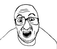 glasses nick_foster open_mouth soyjak stubble variant:unknown // 549x472 // 10.8KB