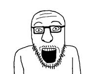 alternate glasses kaicenat looking_at_you mustache open_mouth soyjak streamer stubble variant:rizzjak youtube // 738x579 // 65.2KB