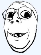 deformed glasses smile soyjak stubble subvariant:emmanuel subvariant:wholesome_soyjak template variant:gapejak // 600x800 // 101.2KB