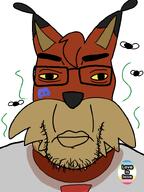 bubsy bubsy_pedo discord_logo_facial_mark flag:minor_attracted_person fnf_pedo furry glasses soyjak stink_lines subvariant:chudplier variant:chudjak variant:markiplier_soyjak video_game // 600x800 // 65.2KB