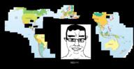 glasses map racism smile smirk variant:chudjak world_map // 5451x2800 // 2.2MB