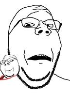 2soyjaks beard glasses shocked si skin subvariant:wholesome_soyjak subvariant:wholyjak surprised variant:gapejak vestigial_twin // 600x800 // 19.4KB