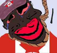 ack bloodshot_eyes canacuck canada clothes crying distorted elbows_up flag:canada hat jartycuck liberal meta:CANIGGERS_ARE_FUCKING_RETARDED_KEEEEEEEEEEEEEK nigger rope series:2025_Canadian_Federal_Election slopjak subvariant:chudjak_front subvariant:jartycuck suicide variant:chudjak // 1920x1798 // 1.1MB