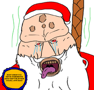 crying fat open_mouth red_eyes santa suicide termitesilva_(user) ugly variant:disgusting_trevorcreature // 803x768 // 156.8KB