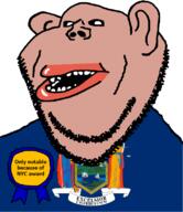 amerimutt award black_sclera brown_skin clothes ear flag flag:new_york latin_text lips mountain mutt new_york new_york_city open_mouth ship soyjak state stubble subvariant:impish_amerimutt text united_states variant:impish_soyak_ears // 685x793 // 92.9KB