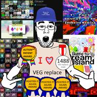 1488 artist:conservativewaluigi autism award battle_for_dream_island klasky_csupo please_be_paitent_i_have_autism posted_it_again_award shuric_scan transgender_flag variant:shirtjak veg_replace youtube ytpmv // 1500x1500 // 2.4MB