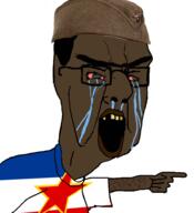 albania analbania big_nose black_skin bosnia brown_skin browridge clothes croatia crying flag:nazi_germany flag:yugoslavia glasses golden_tooth hairy hat hooked_nose nigger north_macedonia pointing sajkaca serbia serbnigger slovenia unibrow variant:chudjak yellow_teeth yugoslavia // 853x935 // 350.0KB