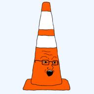 glasses objectsoy open_mouth soyjak traffic_cone variant:soyak // 1000x1000 // 25.8KB