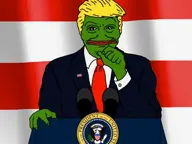 amphibian animal big_nigger_lips clothes donald_trump eyes flag:united_states frog green_skin nas:pepe nigger_lips pepe pepe_the_frog // 1200x900 // 45.5KB
