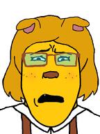 06eb disgusted femjanny gaping_mouth janny sad subvariant:female_markiplier tooth variant:markiplier_soyjak white_background // 600x800 // 17.7KB