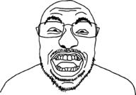 bald forehead_lines glasses lips mustache open_mouth raised_eyebrow squinting stubble template thumbnail traced variant:deydeyjak youtube youtuber // 1024x714 // 32.5KB