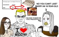 blond bloodshot_eyes blue_eyes brown_hair crying empty_egg_box glasses i_love marriage misogyny old roastie subvariant:muscular_chud variant:chudjak wojak women // 2000x1250 // 912.9KB