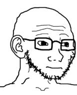 ear glasses merge neutral soyjak stubble template variant:soyak variant:wojak // 644x800 // 35.9KB