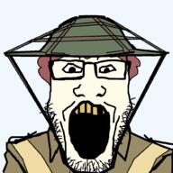 bandolier britain brodie_helmet looking_at_you tan_shirt teeth transparent_background uniform world_war_1 yellow_teeth // 1000x1000 // 86.4KB