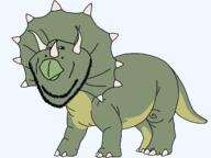animal beak dinosaur full_body horn prehistoric series:animaljaks series:dinosaurjaks soyjak spike stubble tail triceratops variant:impish_soyak_ears // 1600x1200 // 52.6KB