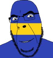 country flag flag:silesia full_head glasses hair looking_at_you open_mouth poland silesia smile soyjak stubble teeth text variant:cobson voivodeship // 775x849 // 20.6KB