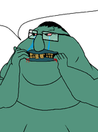 angry black_hair blood bloodshot_eyes buck_teeth cracked_teeth fat fingers glasses green_skin hair hand meta:namefags obese seething series:fusionjaks speech_bubble squid squidward subvariant:big-boy subvariant:morbidmutt teeth trevor_(user) trevor_is_a_giant_fucking_nigger_from_lesotho variant:chudjak variant:meximutt vein // 770x1035 // 42.6KB