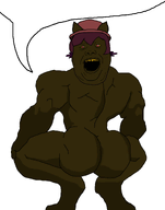 ass ass_cheeks booty broly_culo brown_skin butt jimbo_(namefag) jimbo_(user) jimbrap jimbraphog meta:namefags naked omni_man oneshot oneshot_pedo_nigger oneshotfag pooneshit pooneshit_pedo speech_bubble speech_bubble_empty variant:alicia vivo_endive