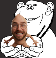 cupped_hands dark_background ear glasses hand meta:ai_generated realistic smile variant:impish_soyak_ears white_skin // 1277x1318 // 505.2KB