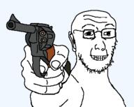 glasses hand holding_gun smile stubble subvariant:kuzjak_gun teeth transparent_background variant:soyak // 362x288 // 18.9KB