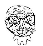 aliased clenched_teeth eyebrows glasses open_mouth stubble subvariant:fun_sized_feraljak teeth variant:feraljak wide_eyes // 166x177 // 5.6KB
