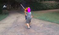 airsoft_fatty angry badass bald banana_split_ice_cream fight food froot glasses leaf lightsaber mud_(user) open_mouth power quote soyjak star_wars stubble variant:gapejak // 1796x1080, 43.9s // 52.3MB