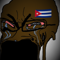 bloodshot_eyes crying cuba cuba_vs_puerto_rico distorted flag:cuba glasses monkey nigger seething selfish_little_fuck shitskin soyjak stinky stubble variant:soyak // 504x640 // 8.9MB