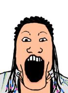 brown_eyes brown_skin clothes female flatout hair jacket open_mouth sofia_martinez soyjak subvariant:female_markiplier variant:markiplier_soyjak video_game // 600x825 // 10.8KB