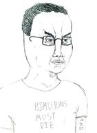 angry closed_mouth clothes glasses hair millions_must_die redraw soyjak text total_nigger_death tshirt variant:chudjak // 1617x2200 // 214.0KB