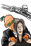 artist:romanian_schizo clothes dead froot froot_(user) joe_biden skeleton sniffing soyteen suit variant:soyjak woman // 316x469 // 146.4KB
