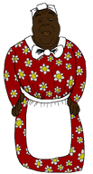 apron bow coon dress fat flower headscarf lips mammy nigger pattern plant variant:alicia // 1100x2045 // 170.3KB
