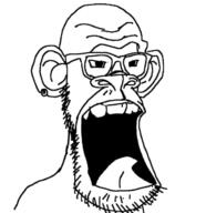 animal bored_ape_yacht_club ear earring glasses monkey nft open_mouth soyjak stubble tongue variant:boredjak // 603x621 // 66.2KB