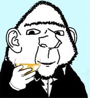 blue_background bowtie fancy hand holding_object toast tuxedo variant:ishish_soyak_ears wine_glass // 340x370 // 73.4KB