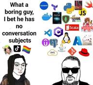 amazon_web_services aws billie_eilish c# c++ docker git github hannah_montana_linux java javascript lgbt_flag linux moviebob php python_(programming_language) red_hat_(company) red_hat_enterpise_linux scala tiktok visual_studio_code vscode vscodium // 959x867 // 106.5KB