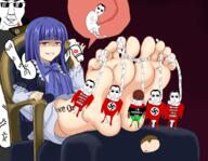 animated anime bernkastel bloodshot_eyes blush bwc crying foot full_body glasses hanging multiple_soyjaks nazism newtons_cradle open_mouth rope soyjak swastika swinging tbp text tiny_penis twp umineko variant:chudjak video_game // 1200x929 // 1.8MB