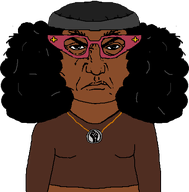 afro beanie clothes glasses hair hat looking_at_you punisher_face subvariant:soyniqua transparent_background variant:soytan