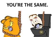 garf_(user) hanging meta:namefags skibidi_toilet toilet toilet-g(user) variant:cobson variant:impish_soyak_ears you're_the_same // 3000x2000 // 1.0MB